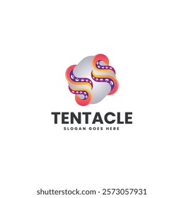 Tentacle Gradient Colorful Logo Template