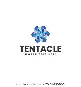 Tentacle Gradient Colorful Logo Template