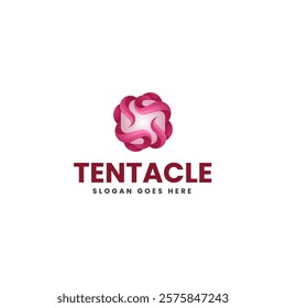 Tentacle Gradient Colorful Logo Template