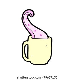 tentacle mug cartoon