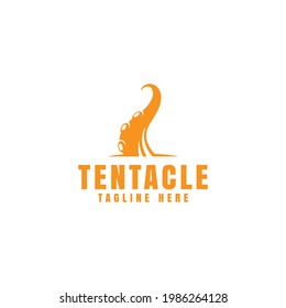 
diseño de pulpo tentáculo adecuado para la plantilla de logotipo