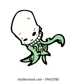 caricatura de tentacle skull