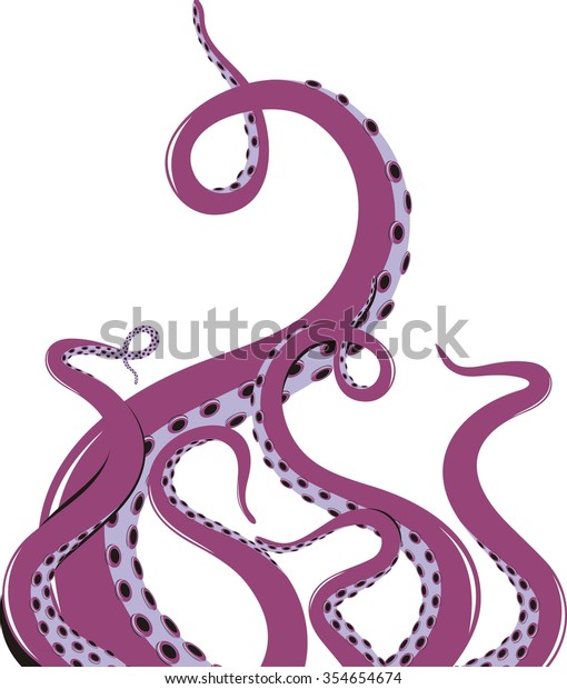 Tentacles Stock Vector (Royalty Free) 354654674