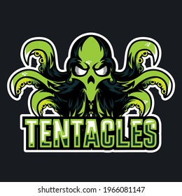 Tentacles Gaming logo vector illustration