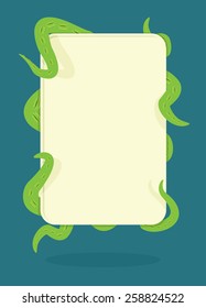 tentacles  Octopus hold frame for text