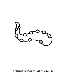 Tentacles octopus icon Flat illustration sign