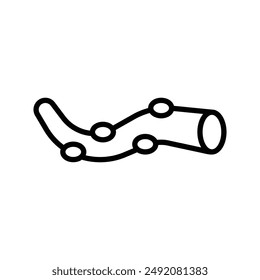 Tentacles octopus icon linear logo mark in black and white