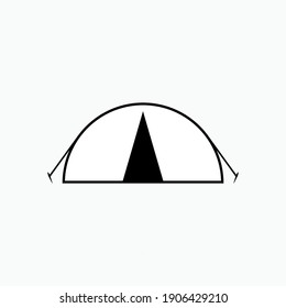 Icono de carpas. Símbolo de camping - Plantilla de logotipo vector.