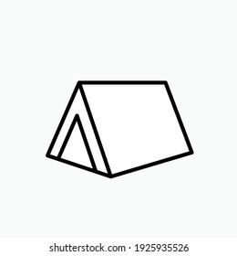 Tents Icon. Camping Symbol - Vector Logo Template.