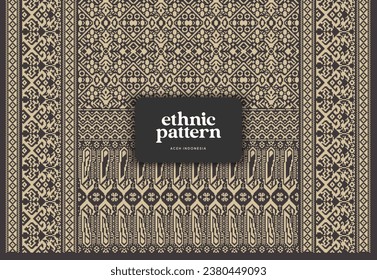Tenun Indonesia Aceh Pattern weaving background svg