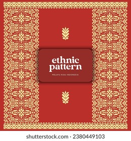 Tenun Indonesia Melayu Riau Pattern weaving background