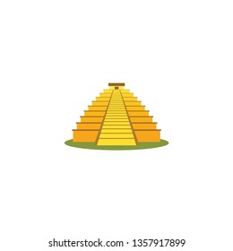 Teotihuacan vector on a white background