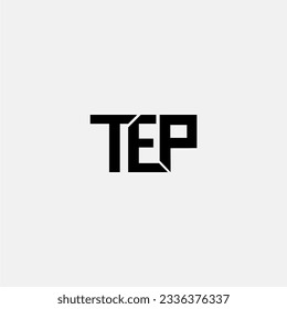 TEP initial letter monogram logo