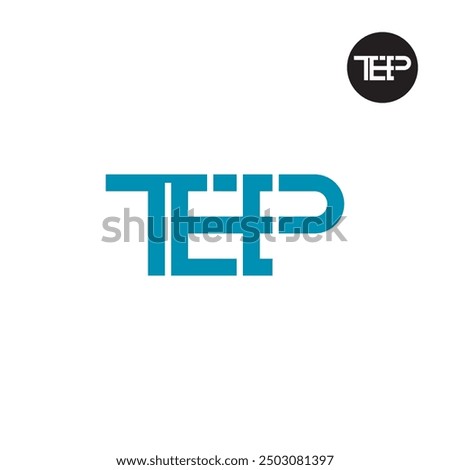 TEP Logo Letter Monogram Design