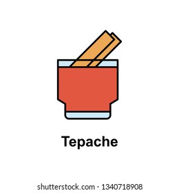Tepache, drink icon. Element of Cinco de Mayo color icon. Premium quality graphic design icon. Signs and symbols collection icon for websites, web design, mobile app