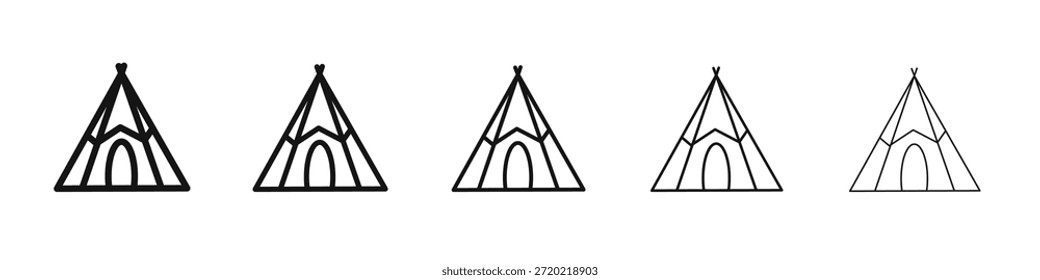 Tepee icon design, logo, app, UI. Vector illustration, EPS