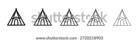 Tepee icon design, logo, app, UI. Vector illustration, EPS