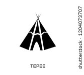 Tepee icon. Tepee symbol design from Desert collection. Simple element vector illustration on white background.