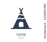 Tepee icon. Trendy flat vector Tepee icon on white background from Desert collection, vector illustration can be use for web and mobile, eps10