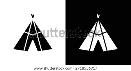 Tepee icon vector illustration - high quality black style vector icons