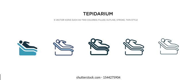 tepidarium icon in different style vector illustration. two colored and black tepidarium vector icons designed in filled, outline, line and stroke style can be used for web, mobile, ui