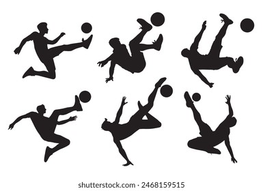 Teqball player. Symbol and vector icon illustration.