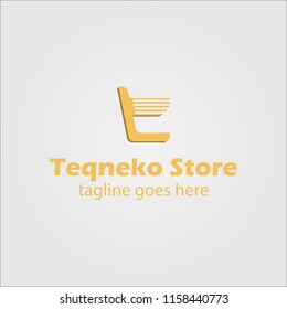 Teqnoko Store Logo Template Design