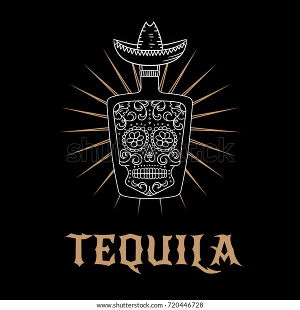 Logo De La Barra Tequila Ilustración Del Vector 