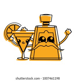 Tequila bottle and cocktail design