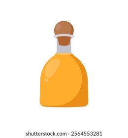 Tequila Bottle, Cocktails Vector illustration, Isolated