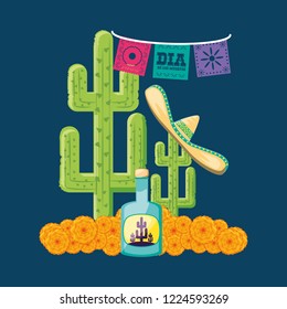 tequila bottle day of the dead party