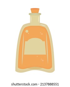 vector del icono de la bebida del frasco tequila