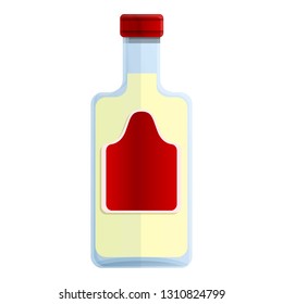 Tequila bottle icon. Cartoon of tequila bottle vector icon for web design isolated on white background