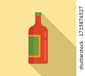 Tequila bottle icon. Flat illustration of tequila bottle vector icon for web design