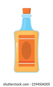 tequila bottle icon on white background