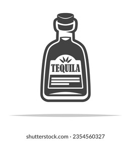 Icono de botella de Tequila vector transparente aislado