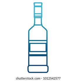 Tequila bottle isolated