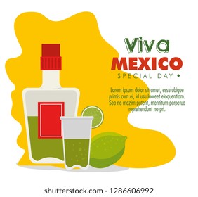 tequila bottle with lemon to mexico event