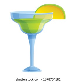 Tequila cocktail icon. Cartoon of tequila cocktail vector icon for web design isolated on white background