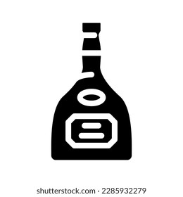 tequila drink bottle glyph icon vector. tequila drink bottle sign. isolated symbol illustration