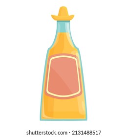 Tequila drink icon cartoon vector. Salt alcohol. Lemon agave