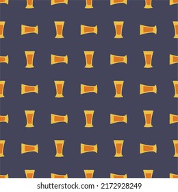Tequila glass seamless pattern, great design for any purposes. Doodle style. Hand drawn image. Color repeat template. Party drinks concept. Freehand drawing. Cartoon sketch graphic draft. Vector.
