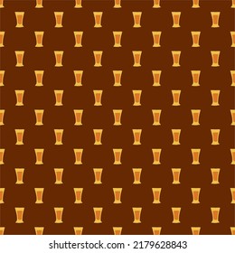 Tequila glass seamless pattern, great design for any purposes. Doodle style. Hand drawn image. Color repeat template. Party drinks concept. Freehand drawing. Cartoon sketch graphic draft. Vector.
