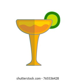 tequila icon flat color