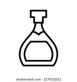 Icono de Tequila. Diseño De Estilo De Arte De Línea Aislado En Fondo Blanco
