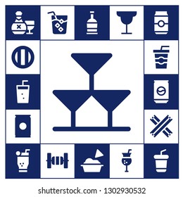  tequila icon set. 17 filled tequila icons.  Simple modern icons about  - Rum, Soda, Drinks, Can, Churros, Mojito, Drink, Bars, Guacamole, Cocktail