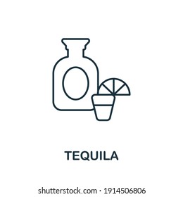 Tequila icon. Simple element from drinks collection. Creative Tequila icon for web design, templates, infographics and more