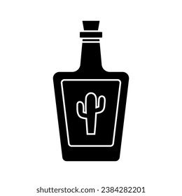 Tequila icon vector. Alcohol illustration sign. Bar symbol. Party logo.