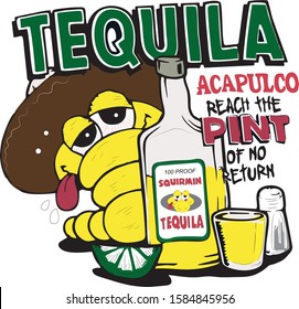 Tequila illustration vector character drawing