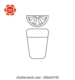 Tequila with Lime Line Icon